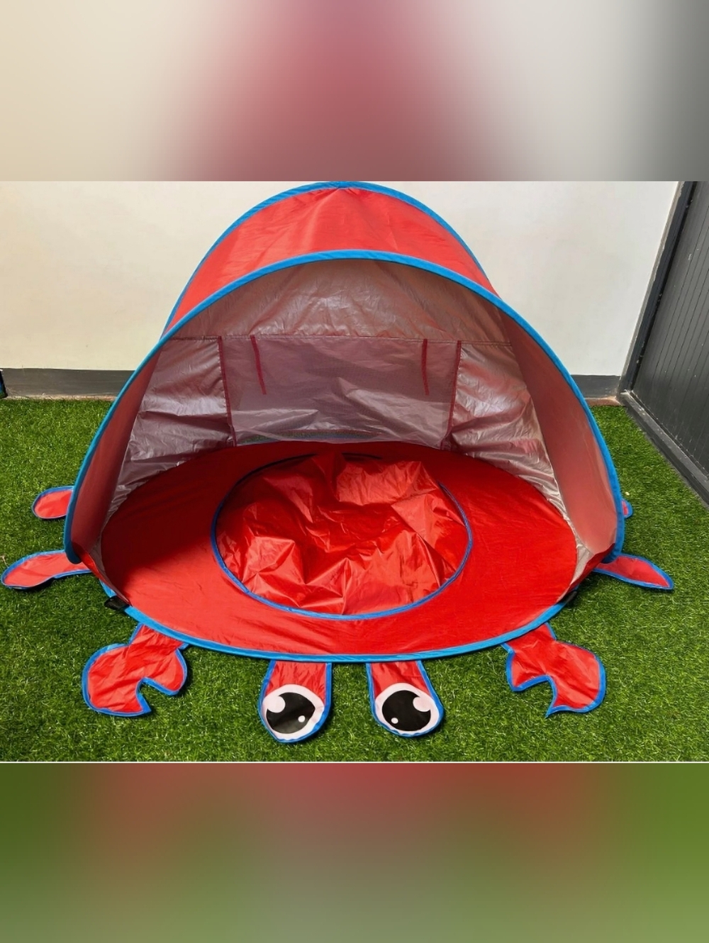Sun N Splash Pool Tent Cute Crab Design